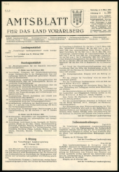 Amtsblatt für das Land Vorarlberg