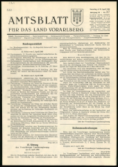 Amtsblatt für das Land Vorarlberg 19680420 Seite: 1