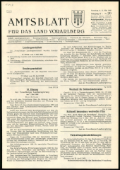 Amtsblatt für das Land Vorarlberg