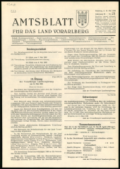 Amtsblatt für das Land Vorarlberg 19680518 Seite: 1