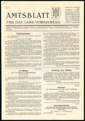 Amtsblatt für das Land Vorarlberg 19680601 Seite: 1