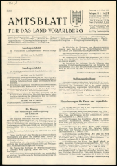 Amtsblatt für das Land Vorarlberg 19680608 Seite: 1