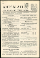 Amtsblatt für das Land Vorarlberg