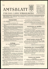 Amtsblatt für das Land Vorarlberg