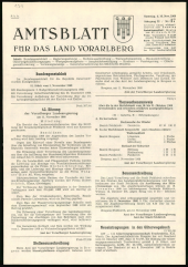 Amtsblatt für das Land Vorarlberg 19681116 Seite: 1