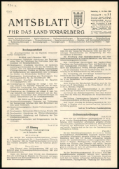 Amtsblatt für das Land Vorarlberg