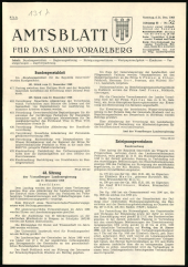 Amtsblatt für das Land Vorarlberg 19681221 Seite: 1