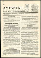 Amtsblatt für das Land Vorarlberg 19690208 Seite: 1