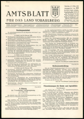 Amtsblatt für das Land Vorarlberg 19690308 Seite: 1