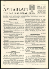 Amtsblatt für das Land Vorarlberg 19690412 Seite: 1