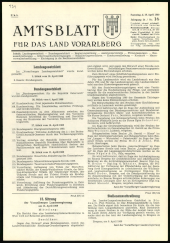 Amtsblatt für das Land Vorarlberg 19690419 Seite: 1