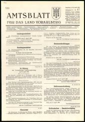 Amtsblatt für das Land Vorarlberg 19690426 Seite: 1