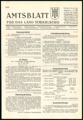 Amtsblatt für das Land Vorarlberg 19690628 Seite: 1