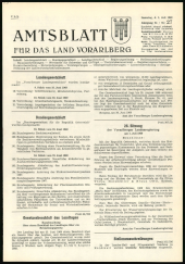 Amtsblatt für das Land Vorarlberg 19690705 Seite: 1