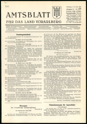 Amtsblatt für das Land Vorarlberg 19690719 Seite: 1