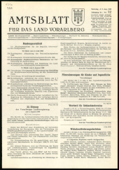 Amtsblatt für das Land Vorarlberg 19690809 Seite: 1