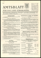 Amtsblatt für das Land Vorarlberg 19691011 Seite: 1