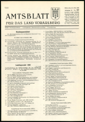 Amtsblatt für das Land Vorarlberg 19691015 Seite: 1