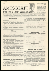 Amtsblatt für das Land Vorarlberg 19691115 Seite: 1