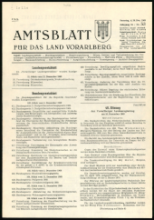 Amtsblatt für das Land Vorarlberg