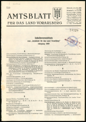 Amtsblatt für das Land Vorarlberg 1969bl01 Seite: 1