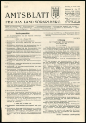 Amtsblatt für das Land Vorarlberg 19700117 Seite: 1