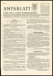 Amtsblatt für das Land Vorarlberg 19700124 Seite: 1