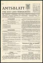 Amtsblatt für das Land Vorarlberg