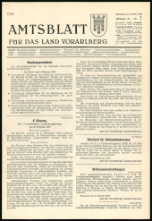 Amtsblatt für das Land Vorarlberg