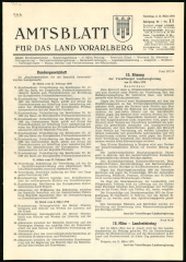 Amtsblatt für das Land Vorarlberg 19700314 Seite: 1