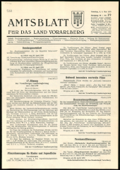 Amtsblatt für das Land Vorarlberg 19700509 Seite: 1