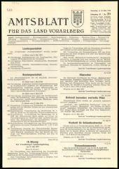 Amtsblatt für das Land Vorarlberg