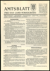 Amtsblatt für das Land Vorarlberg 19700613 Seite: 1