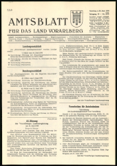 Amtsblatt für das Land Vorarlberg 19700620 Seite: 1