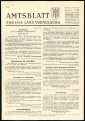 Amtsblatt für das Land Vorarlberg