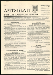 Amtsblatt für das Land Vorarlberg 19700704 Seite: 1