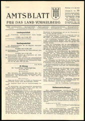 Amtsblatt für das Land Vorarlberg