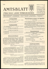 Amtsblatt für das Land Vorarlberg 19700829 Seite: 1