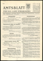 Amtsblatt für das Land Vorarlberg