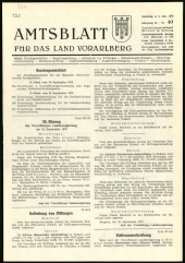 Amtsblatt für das Land Vorarlberg 19701003 Seite: 1