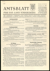 Amtsblatt für das Land Vorarlberg 19701010 Seite: 1