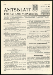 Amtsblatt für das Land Vorarlberg 19701128 Seite: 1