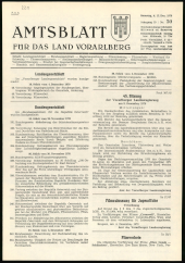 Amtsblatt für das Land Vorarlberg