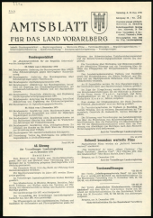 Amtsblatt für das Land Vorarlberg 19701219 Seite: 1