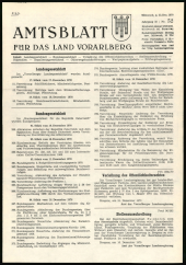 Amtsblatt für das Land Vorarlberg