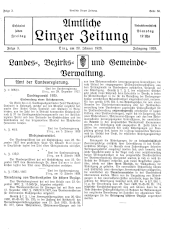 Amtliche Linzer Zeitung 19280120 Seite: 1