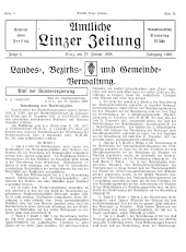 Amtliche Linzer Zeitung 19280127 Seite: 1