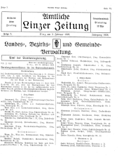 Amtliche Linzer Zeitung 19280203 Seite: 1