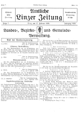 Amtliche Linzer Zeitung 19280217 Seite: 1