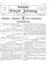 Amtliche Linzer Zeitung 19280323 Seite: 1